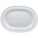 Platte oval 45 cm weiß
