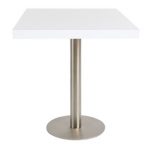 Sitztisch “Modern”, 70cm x 70cm Indoor weiß, eckig